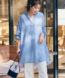 nissen | シアースキッパーシャツチュニック(シャツ/ブラウス)