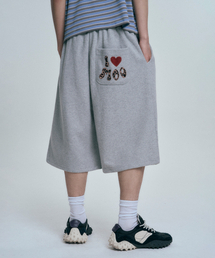 MOO（エムオーオー）の「バックロゴスウェットバミューダパンツ - グレー（その他パンツ）」