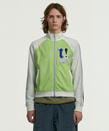 TEKET（テケット）の「Joytamin Jersey Track Zip-Up Jacket Light Green（ナイロンジャケット）」