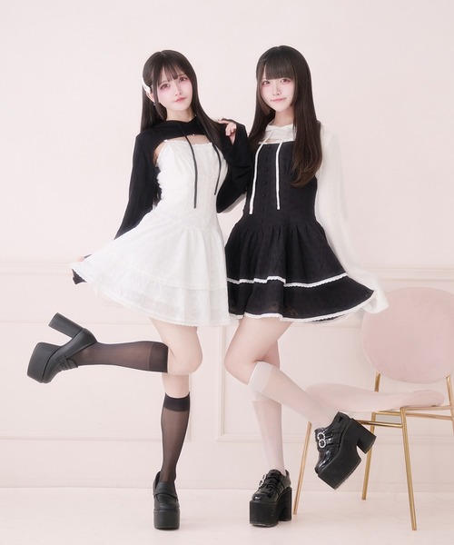 Pal elfy（パルエルフィー）の「コットンレースコルセットフリルキャミ