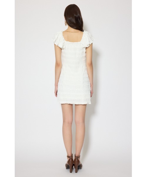 rienda(リエンダ)の「ショルダーフリルカットミニワンピース 春服 夏服(ワンピース・レディース・ブラック/ライトブルー/ホワイト・SMALL/MEDIUM)」の12枚目の写真