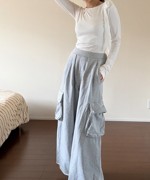 mebole(メボレ)の「Airy Ribbon Tie Top(Tシャツ/カットソー・レディース・ホワイト・FREE)」の9枚目の写真