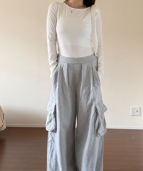 mebole(メボレ)の「Airy Ribbon Tie Top(Tシャツ/カットソー・レディース・ホワイト・FREE)」の8枚目の写真