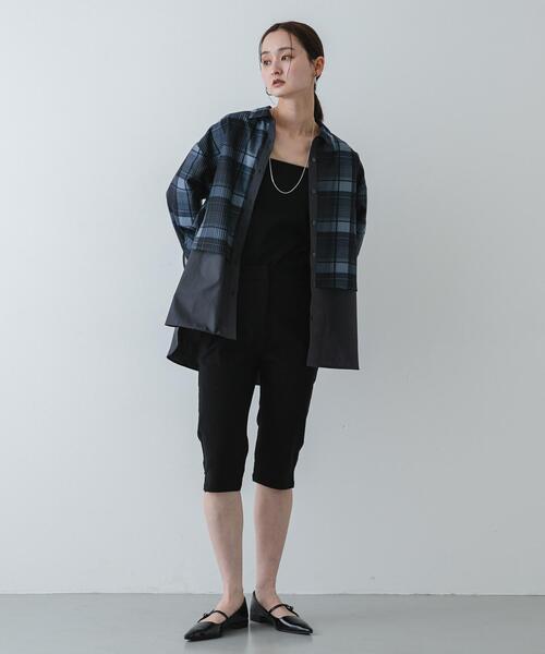 SENSE OF PLACE by URBAN RESEARCH(センスオブプレイスバイアーバンリサーチ)の「シアーチェックレイヤードシャツ(シャツ/ブラウス・レディース・ブラック系その他/ブルー系その他・ONE)」の7枚目の写真