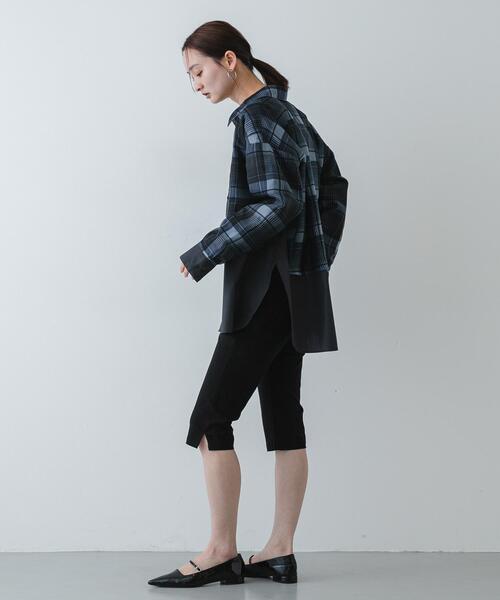 SENSE OF PLACE by URBAN RESEARCH(センスオブプレイスバイアーバンリサーチ)の「シアーチェックレイヤードシャツ(シャツ/ブラウス・レディース・ブラック系その他/ブルー系その他・ONE)」の8枚目の写真