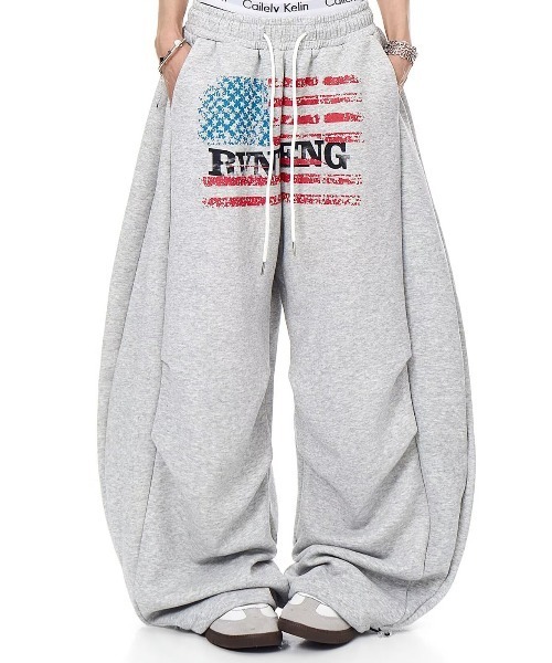 楽だけどカッコいい”USAスウェットワイドパンツ（スウェットパンツ