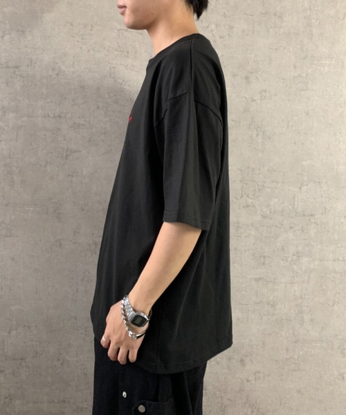 BEVERLY HILLS POLO CLUB(ビバリーヒルズポロクラブ)の「【BEVERLY HILLS POLO CLUB】ワンポイント刺繍Tシャツ 無地/ボーダー(Tシャツ/カットソー・メンズ・ブラック系その他/ホワイト系その他/チャコール/オフホワイト/ネイビー/ブラック・M/L)」の15枚目の写真