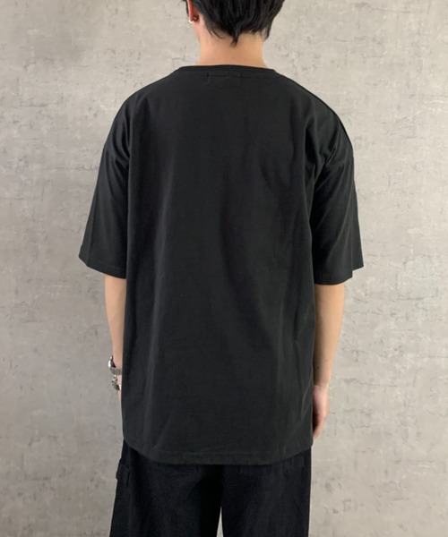 BEVERLY HILLS POLO CLUB(ビバリーヒルズポロクラブ)の「【BEVERLY HILLS POLO CLUB】ワンポイント刺繍Tシャツ 無地/ボーダー(Tシャツ/カットソー・メンズ・ブラック系その他/ホワイト系その他/チャコール/オフホワイト/ネイビー/ブラック・M/L)」の14枚目の写真