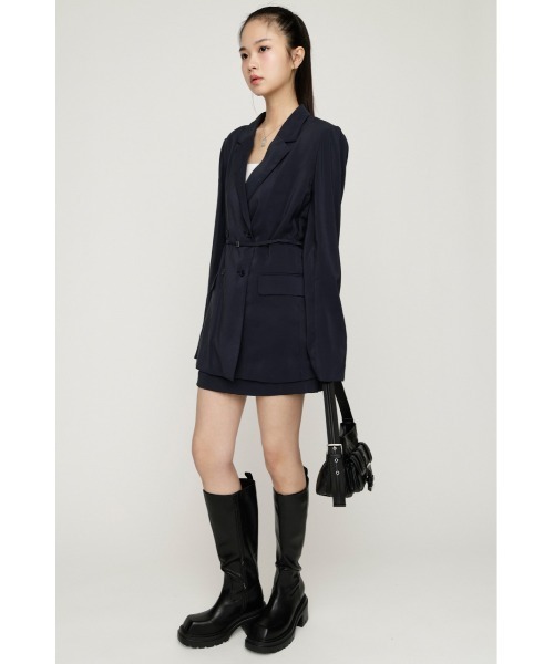 SLY(スライ)の「SUMMER BELTED TAILOR JK サマーベルテッドテーラージャケット 春服 夏服(テーラードジャケット・レディース・ネイビー/カーキ・FREE)」の13枚目の写真