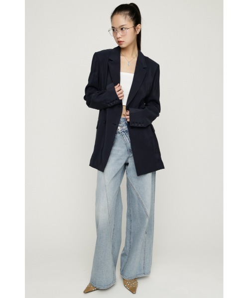 SLY(スライ)の「SUMMER BELTED TAILOR JK サマーベルテッドテーラージャケット 春服 夏服(テーラードジャケット・レディース・ネイビー/カーキ・FREE)」の10枚目の写真