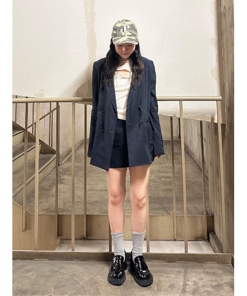 SLY(スライ)の「SUMMER BELTED TAILOR JK サマーベルテッドテーラージャケット 春服 夏服(テーラードジャケット・レディース・ネイビー/カーキ・FREE)」の21枚目の写真