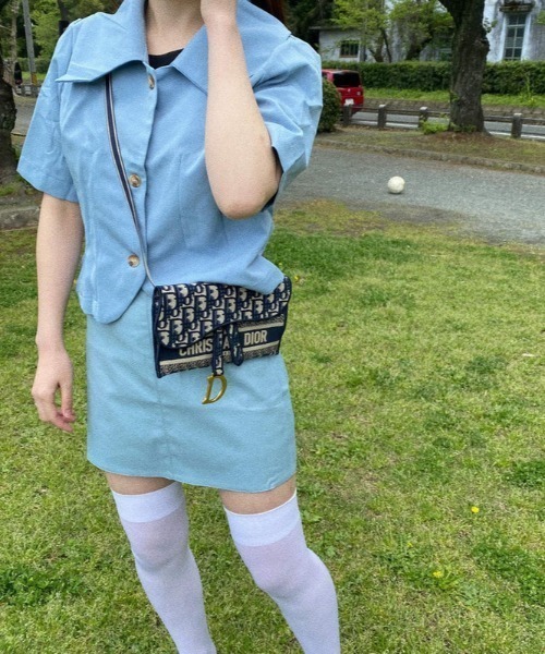 SOLLON.(ソルロン)の「ブルー半袖シャツ(シャツ/ブラウス・レディース・ブルー・FREE)」の6枚目の写真
