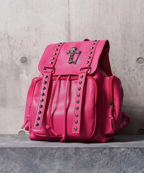 1111clothing(ワンフォークロージング)の「クロスチャーム バックパック / Cross Charm Backpack(バックパック/リュック・レディース・ピンク/ブラック/オフホワイト・FREE)」の12枚目の写真