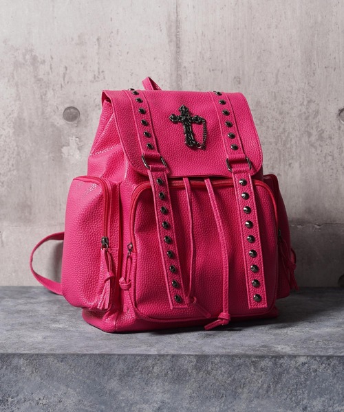 1111clothing(ワンフォークロージング)の「クロスチャーム バックパック / Cross Charm Backpack(バックパック/リュック・レディース・ピンク/ブラック/オフホワイト・FREE)」の13枚目の写真