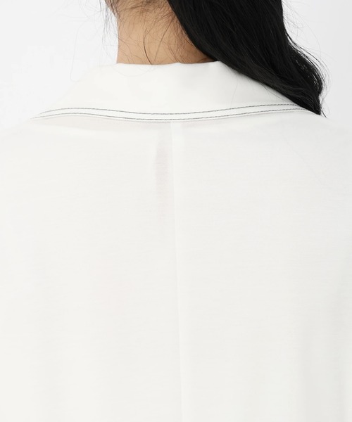 STRAWBERRY-FIELDS(ストロベリーフィールズ)の「ツイルジャージ_ステッチワークテーラードジャケット(テーラードジャケット・レディース・オフホワイト/ネイビー/ベージュ・2)」の20枚目の写真