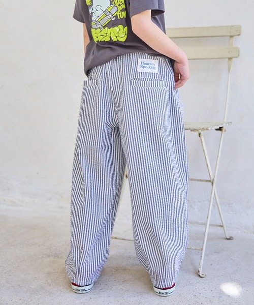 Piet（ピエット）の「ストライプボールパンツ（その他パンツ・キッズ・サックスブルー/ブラック・130/110/120/100）」の2枚目の写真
