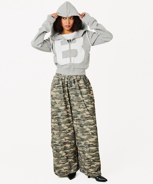 BEEDEN（ビーデン）の「B LOGO BASIC HOODIE（パーカー・レディース・ホワイト/ブラック/グレー・FREE）」の13枚目の写真