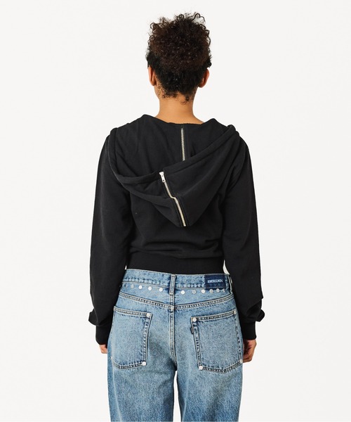 BEEDEN（ビーデン）の「B LOGO BASIC HOODIE（パーカー・レディース・ホワイト/ブラック/グレー・FREE）」の22枚目の写真