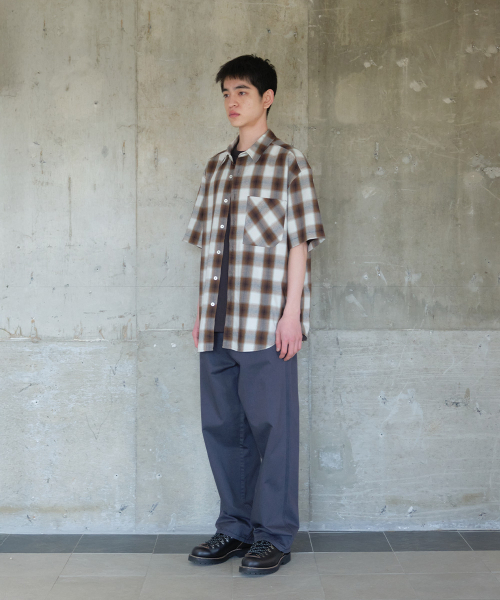 HORLISUN(ホーリーサン)の「Ophir Cupro Ombre Multi Check Shirt Mocha(シャツ/ブラウス・メンズ・その他・MEDIUM/SMALL/LARGE)」の6枚目の写真