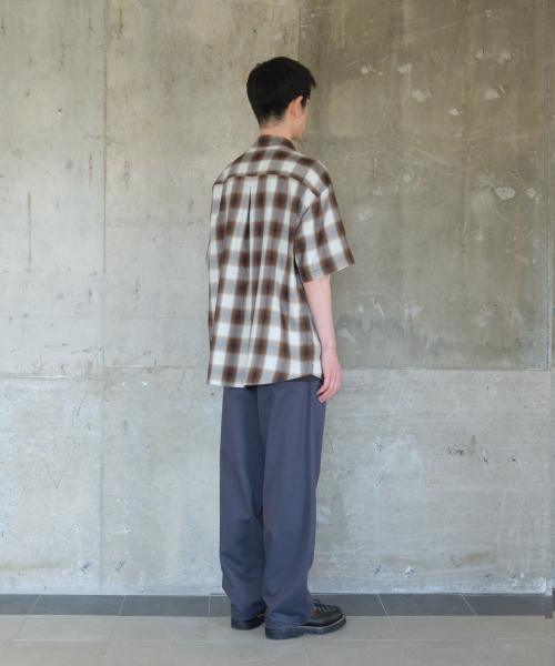 HORLISUN(ホーリーサン)の「Ophir Cupro Ombre Multi Check Shirt Mocha(シャツ/ブラウス・メンズ・その他・MEDIUM/SMALL/LARGE)」の8枚目の写真