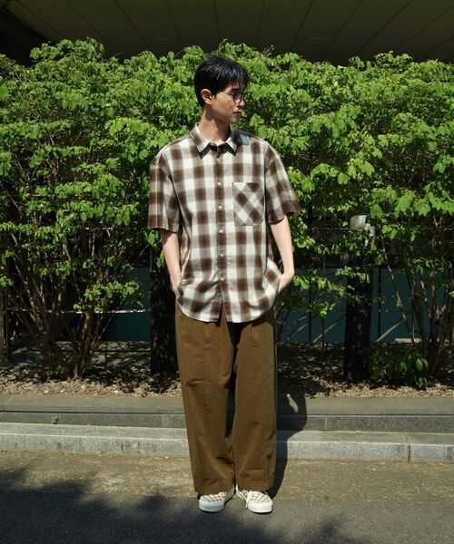 HORLISUN(ホーリーサン)の「Ophir Cupro Ombre Multi Check Shirt Mocha(シャツ/ブラウス・メンズ・その他・MEDIUM/SMALL/LARGE)」の10枚目の写真