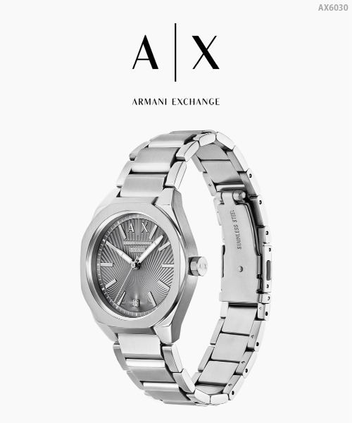 ARMANI EXCHANGE(アルマーニエクスチェンジ)の「アルマーニ・エクスチェンジ 腕時計 レディース アナログ ステンレス AX6030(アナログ腕時計・レディース・シルバー・FREE)」の6枚目の写真