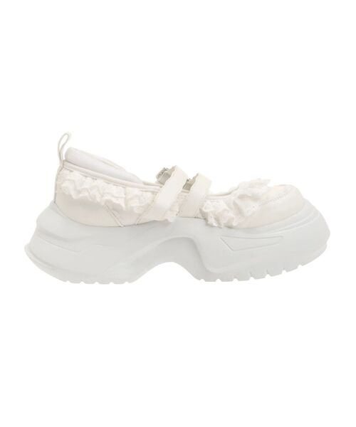 merry jenny(メリージェニー)の「frill mary jane metal sneakers(スニーカー・レディース・ブラック/オフホワイト/ピンク・LARGE/MEDIUM)」の18枚目の写真