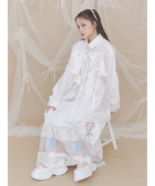 merry jenny(メリージェニー)の「frill mary jane metal sneakers(スニーカー・レディース・ブラック/オフホワイト/ピンク・LARGE/MEDIUM/SMALL)」の16枚目の写真