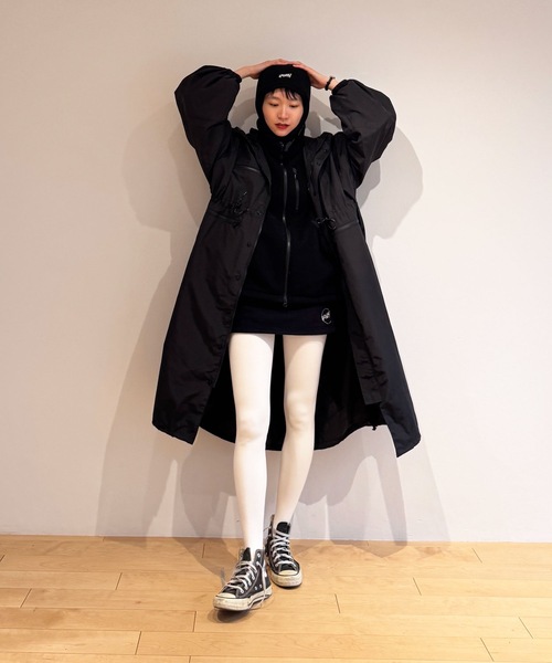 HOLIDAY(ホリデイ)の「CLASSIC FLEECE ZIP UP JACKET クラシックフリースジップアップジャケット(ブルゾン・レディース・ブラック/グレー・ONE SIZE)」の14枚目の写真