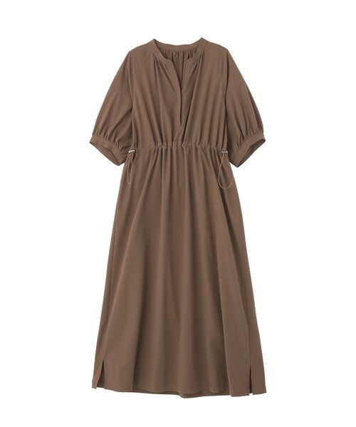 YECCA VECCA(イェッカヴェッカ)の「【UVカット】ドロストギャザー袖ワンピース(ワンピース・レディース・ブラック/ブラウン・FREE)」の21枚目の写真
