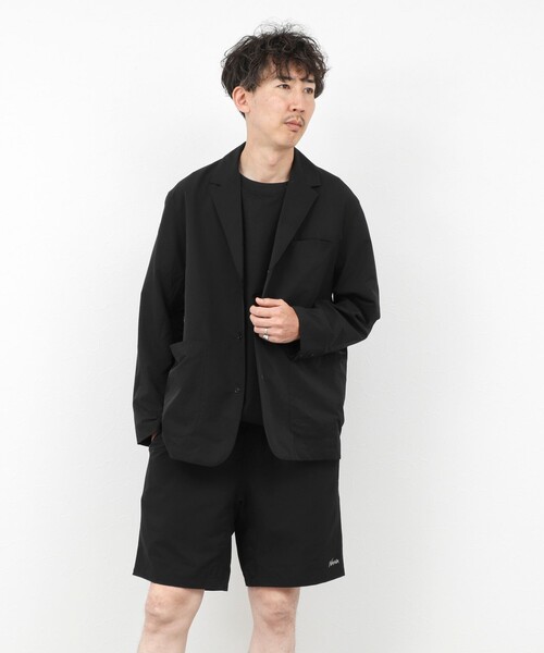 NANGA（ナンガ）の「《セットアップ対応》【NANGA】DotAir COMFY JACKET 26SS（テーラードジャケット・メンズ・ベージュ/ブラック・L/M）」の7枚目の写真