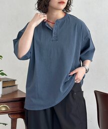 ベーシックカラーピグメントヘンリーT