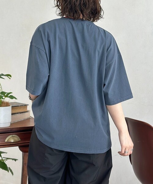 CPCM(シーピーシーエム)の「ベーシックカラーピグメントヘンリーT(Tシャツ/カットソー・メンズ・ブラック/ホワイト/ネイビー・MEDIUM/LARGE)」の22枚目の写真