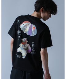 パラシュートベアグラフィック 半袖Tシャツ