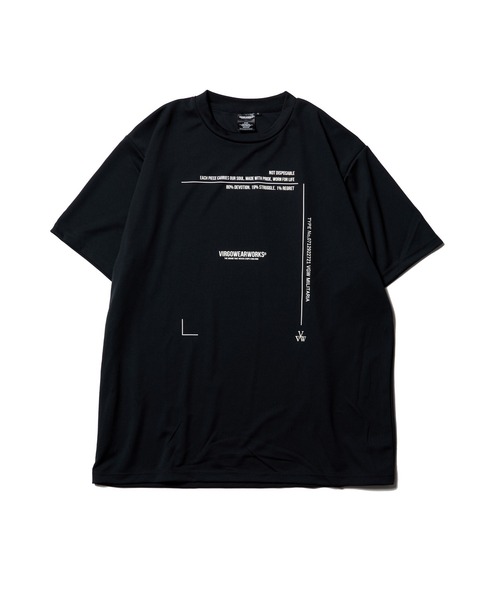 VIRGOwearworks（ヴァルゴウェアワークス）の「Active Dry Tee 26（Tシャツ/カットソー・メンズ・ブラック系その他/ブラック×ピンク/ブラック×ホワイト・5/2/3/4）」の2枚目の写真