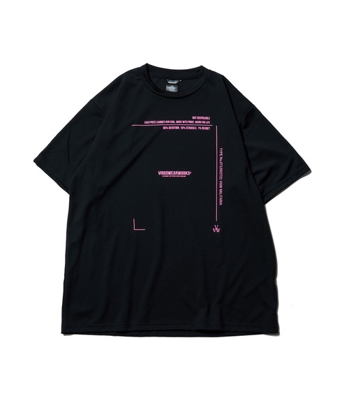 VIRGOwearworks（ヴァルゴウェアワークス）の「Active Dry Tee 26（Tシャツ/カットソー・メンズ・ブラック系その他/ブラック×ピンク/ブラック×ホワイト・5/2/3/4）」の3枚目の写真