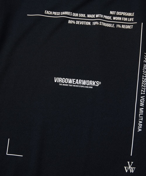 VIRGOwearworks（ヴァルゴウェアワークス）の「Active Dry Tee 26（Tシャツ/カットソー・メンズ・ブラック系その他/ブラック×ピンク/ブラック×ホワイト・5/2/3/4）」の5枚目の写真