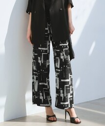 フラグメントプリント ワイドパンツ
