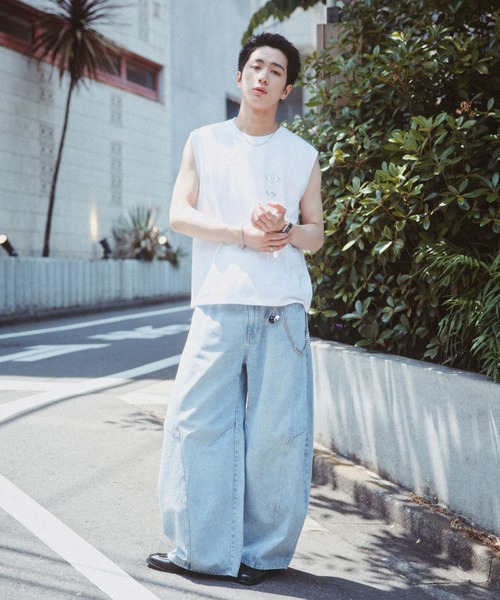 RAGEBLUE（レイジブルー）の「＜接触冷感 / 吸水速乾＞ノースリプリントTシャツ（Tシャツ/カットソー・メンズ・ブラック/ホワイト・MEDIUM/LARGE）」の4枚目の写真