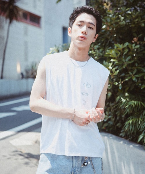 RAGEBLUE（レイジブルー）の「＜接触冷感 / 吸水速乾＞ノースリプリントTシャツ（Tシャツ/カットソー・メンズ・ブラック/ホワイト・MEDIUM/LARGE）」の3枚目の写真