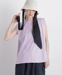 NANOFINE ボックスフレアカットトップス