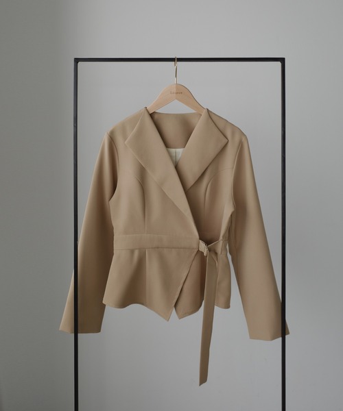 Louere（ルエレ）の「ジャケットsetチュールイレヘムスカート【一部ぺチスカートSET】（セットアップ・レディース・グレー/ベージュ/ブラック・LARGE/MEDIUM/SMALL/X-LARGE）」の21枚目の写真