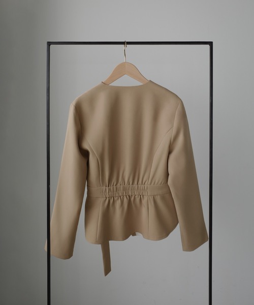 Louere（ルエレ）の「ジャケットsetチュールイレヘムスカート【一部ぺチスカートSET】（セットアップ・レディース・グレー/ベージュ/ブラック・LARGE/MEDIUM/SMALL/X-LARGE）」の22枚目の写真
