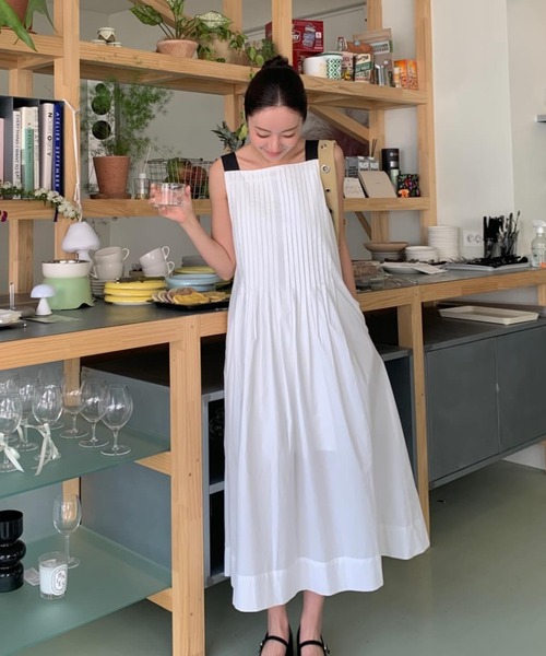 FAVORITO(ファヴォリート)の「ノースリーブワンピース(ワンピース・レディース・グリーン/ホワイト・F)」の21枚目の写真