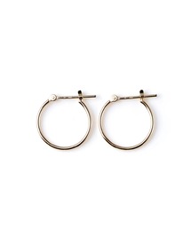 ［BASIC］K10YG ミディアム フープピアス｜Medium Hoop  Pierced earrings