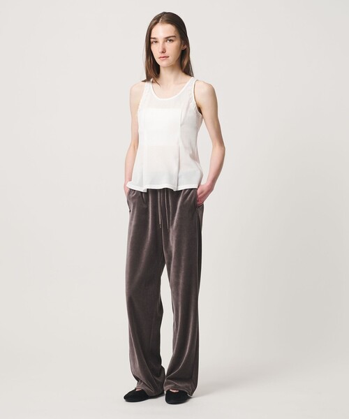 ATTISESSION(アティセッション)の「<ATTISESSION>メッシュ レース ノースリーブ トップス(その他トップス・レディース・ブラック/ホワイト・FREE)」の4枚目の写真