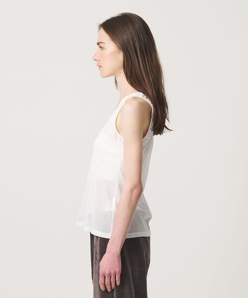 ATTISESSION(アティセッション)の「<ATTISESSION>メッシュ レース ノースリーブ トップス(その他トップス・レディース・ブラック/ホワイト・FREE)」の8枚目の写真
