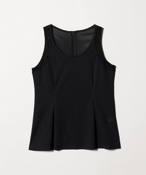 ATTISESSION(アティセッション)の「<ATTISESSION>メッシュ レース ノースリーブ トップス(その他トップス・レディース・ブラック/ホワイト・FREE)」の10枚目の写真