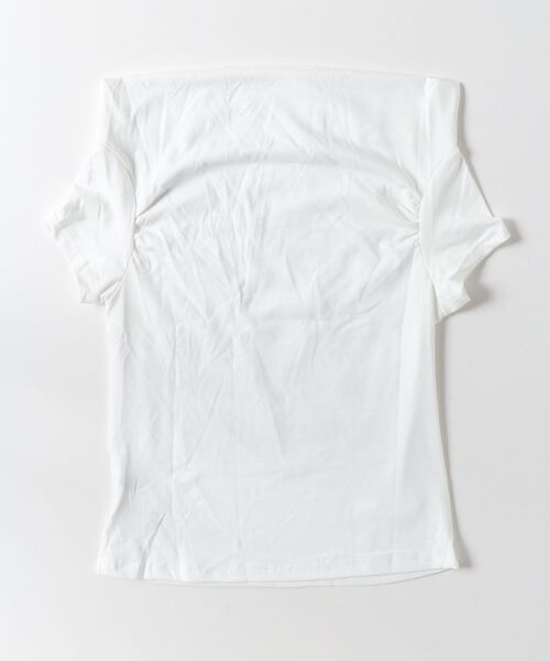 FUNdaysion(ファンデイション)の「ヴィンテージロゴオフショルTシャツ(Tシャツ/カットソー・レディース・ホワイト/ブラック・M)」の12枚目の写真