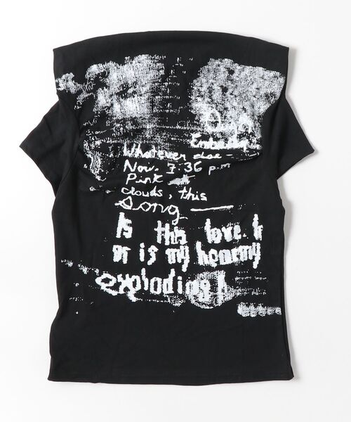 FUNdaysion(ファンデイション)の「ヴィンテージロゴオフショルTシャツ(Tシャツ/カットソー・レディース・ホワイト/ブラック・M)」の13枚目の写真